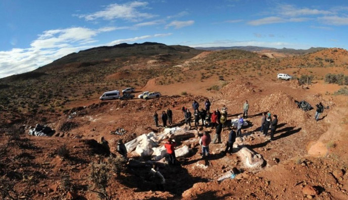 出土最大恐龙化石:身高40米 体重可达14<em>头象</em>(