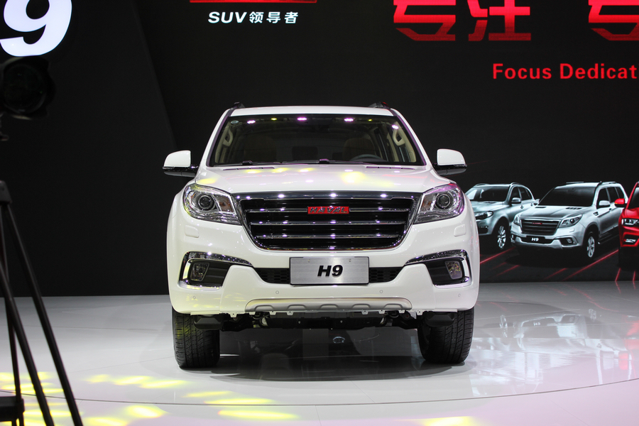 广州车展实拍哈弗H9 长城展台豪华SUV车型汇