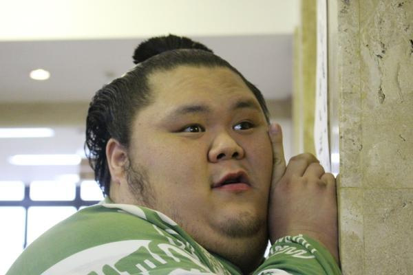 近日,日本相扑选手千代丸一树迅速蹿红,被称为"午睡姿态最萌的巨型